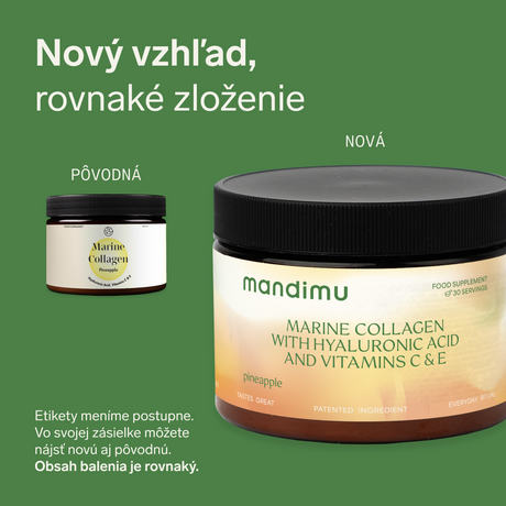 Prémiový kolagén s kyselinou hyalurónovou a vitamínmi C a E (ananásová príchuť)