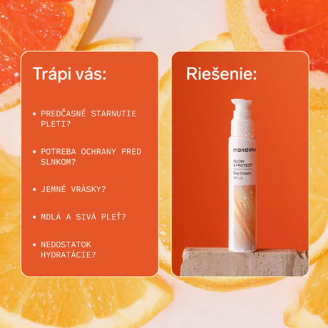 Denný krém Glow & Protect SPF 25 s astaxantínom & vitamínom C 50 ml
