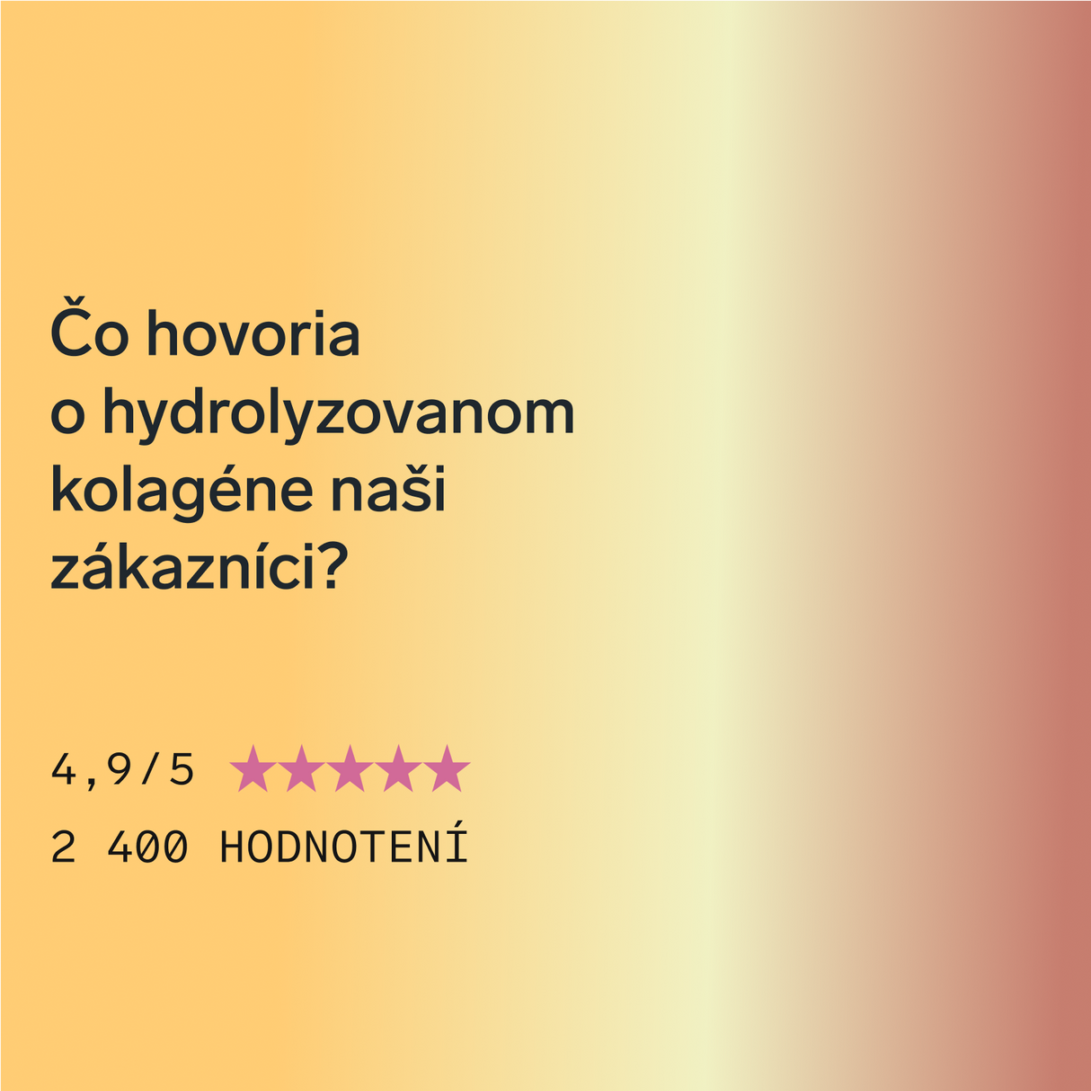 Prémiový kolagén s kyselinou hyalurónovou a vitamínom C a E (príchuť mango)