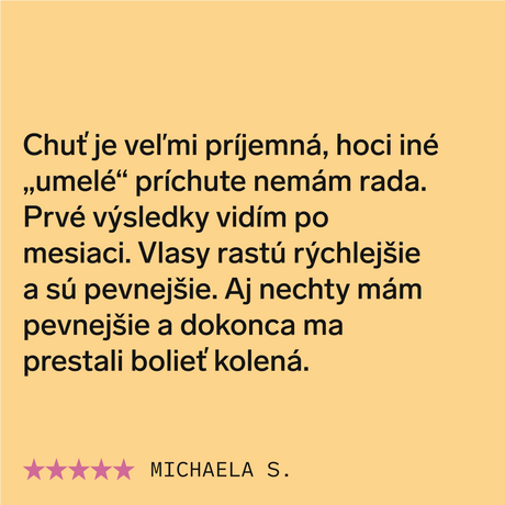 Prémiový kolagén s kyselinou hyalurónovou a vitamínom C a E (príchuť mango)