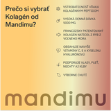 Prémiový kolagén s kyselinou hyalurónovou a vitamínom C a E (príchuť mango)
