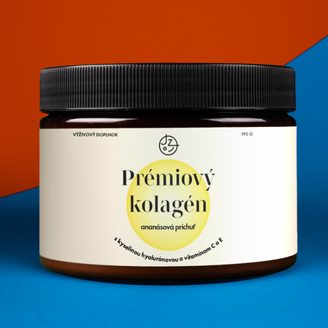 Prémiový kolagén s kyselinou hyalurónovou a vitamínmi C a E (ananásová príchuť)