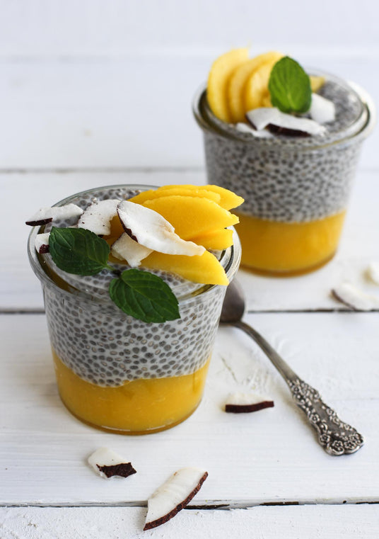 Chia puding s mangovým pyré