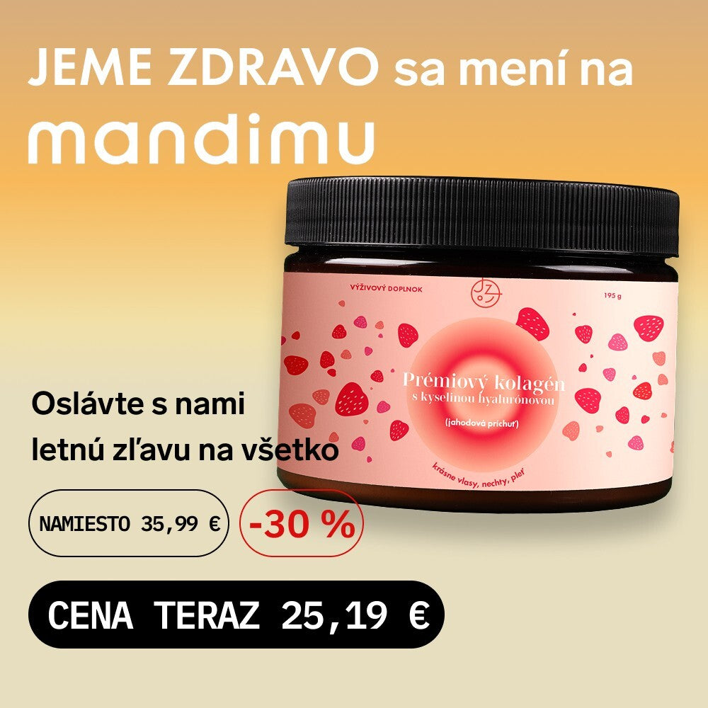 Prémiový kolagén s kyselinou hyalurónovou, vitamínom C a 8 látkami pre krásne vlasy, nechty, pleť (jahodová príchuť) 🍓