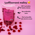 Lyofilizované maliny 🥰 (sušené mrazom) 100 g balenie