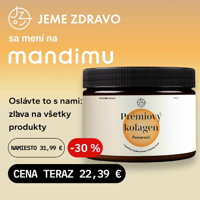 Prémiový kolagén s kyselinou hyalurónovou a vitamínmi C a E (pomarančová príchuť)