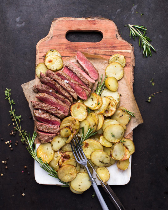 Steaky s rozmarínovými zemiakmi