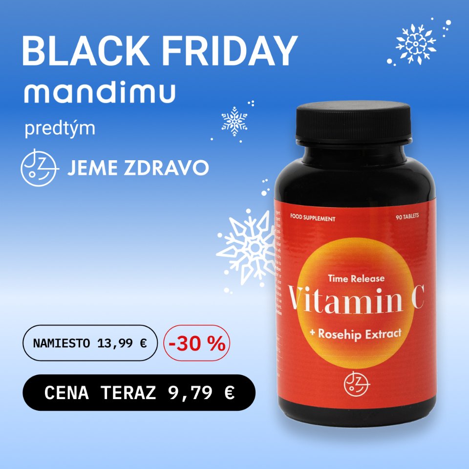 Vitamín C s postupným uvoľňovaním a výťažok zo šípok