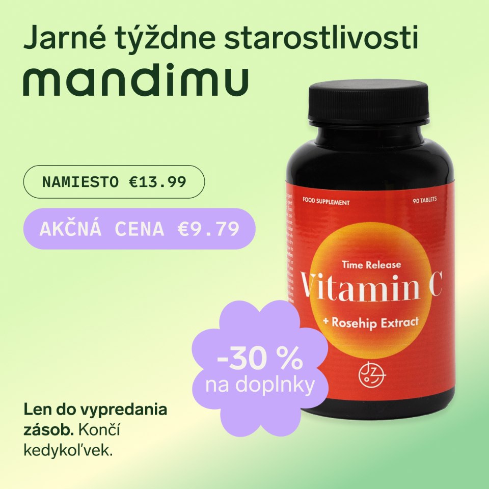 Vitamín C s postupným uvoľňovaním a výťažok zo šípok