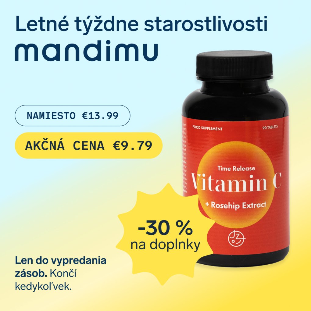 Vitamín C s postupným uvoľňovaním a výťažok zo šípok